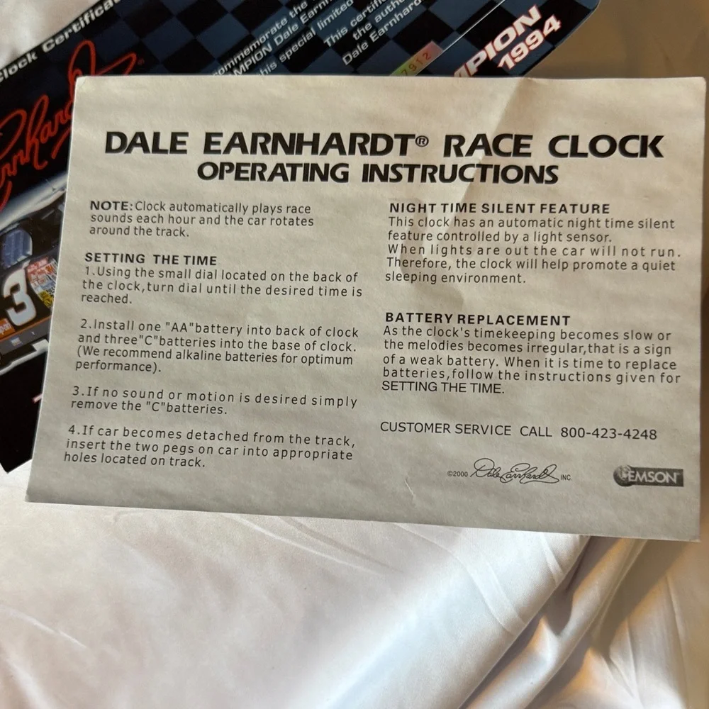 Race Car Wall Clock with Real Sounds.